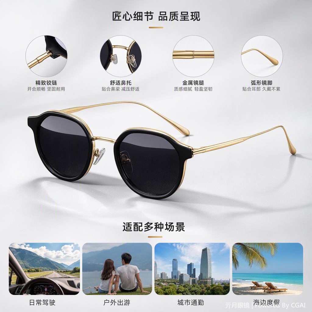 مناظير شمسية، نظارات شمسية، نظارات شمسية، نظارات شمسية، الأشعة فوق البنفسجية Specification image