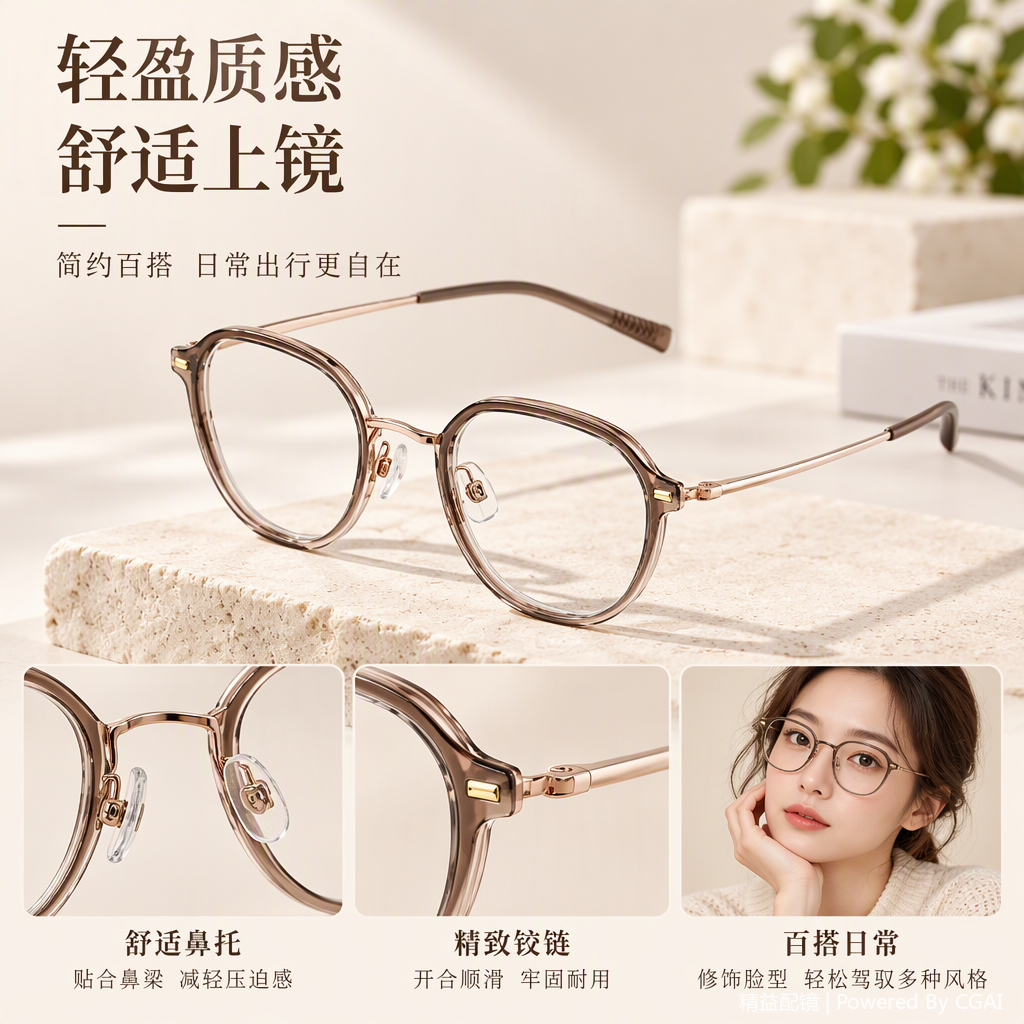 Moda ligereza montura metálica gafas unisex hd anti-fatiga confort cuidado de los ojos modelos