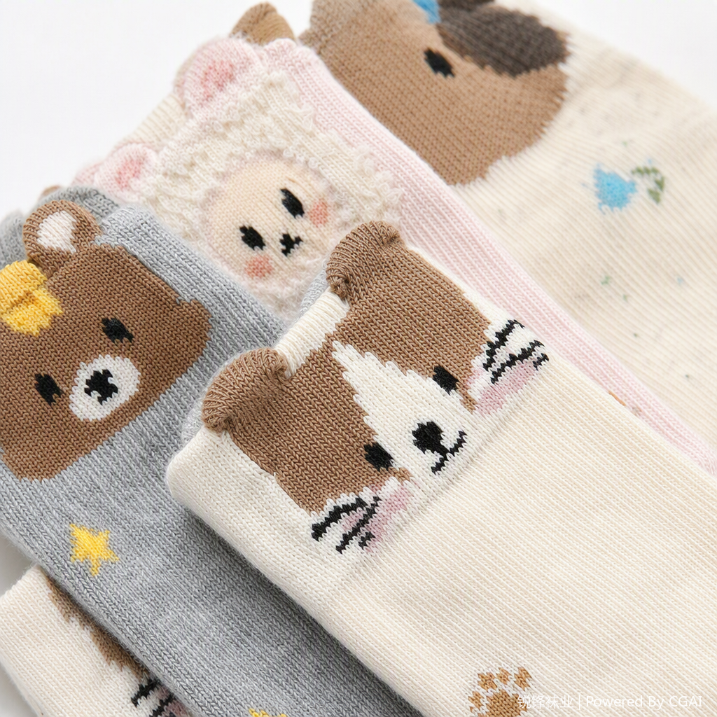 Чулки в рисунках мультяшных животных, милые и милые, с удобным трендом для школьниц, спортивные носки для девочек, детские хлопковые чулки для детей Application Scenario