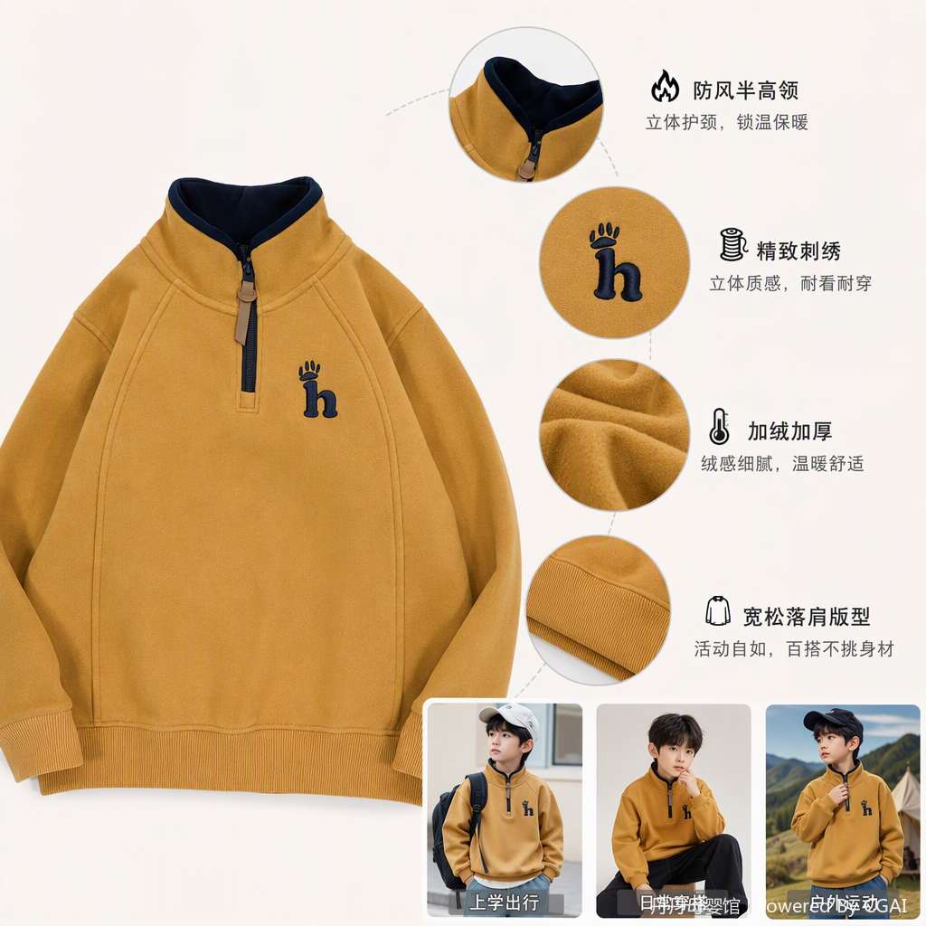 New autumn and winter children's knitted tops, cute cartoon baby clothes, warm and soft knitted sweaters, trendy and versatile girls' and boys' knitted sweaters