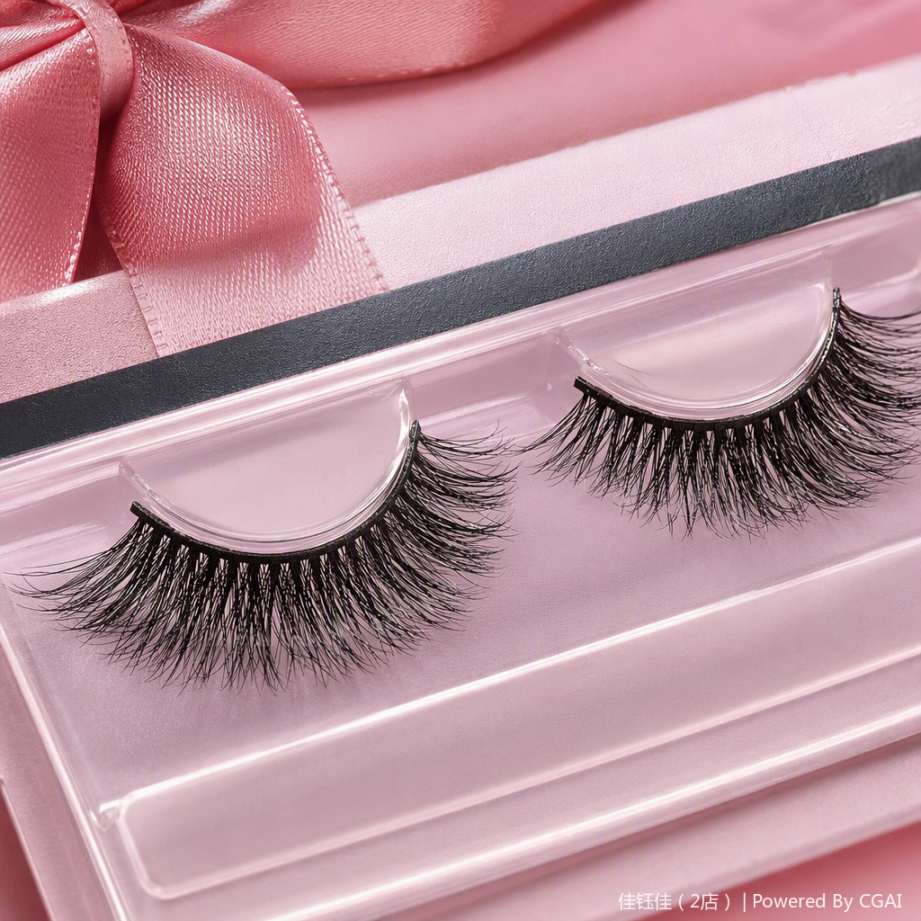 Natural thick false eyelashes, long-lasting and slender beauty tools, light and easy to stick, natural makeup look false eyelash set Application Scenario