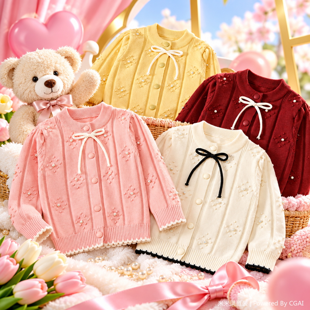 Niños primavera otoño tejer tops bebé lindo dibujos animados infantiles versátil abrigos niños otoño invierno nuevo Application Scenario