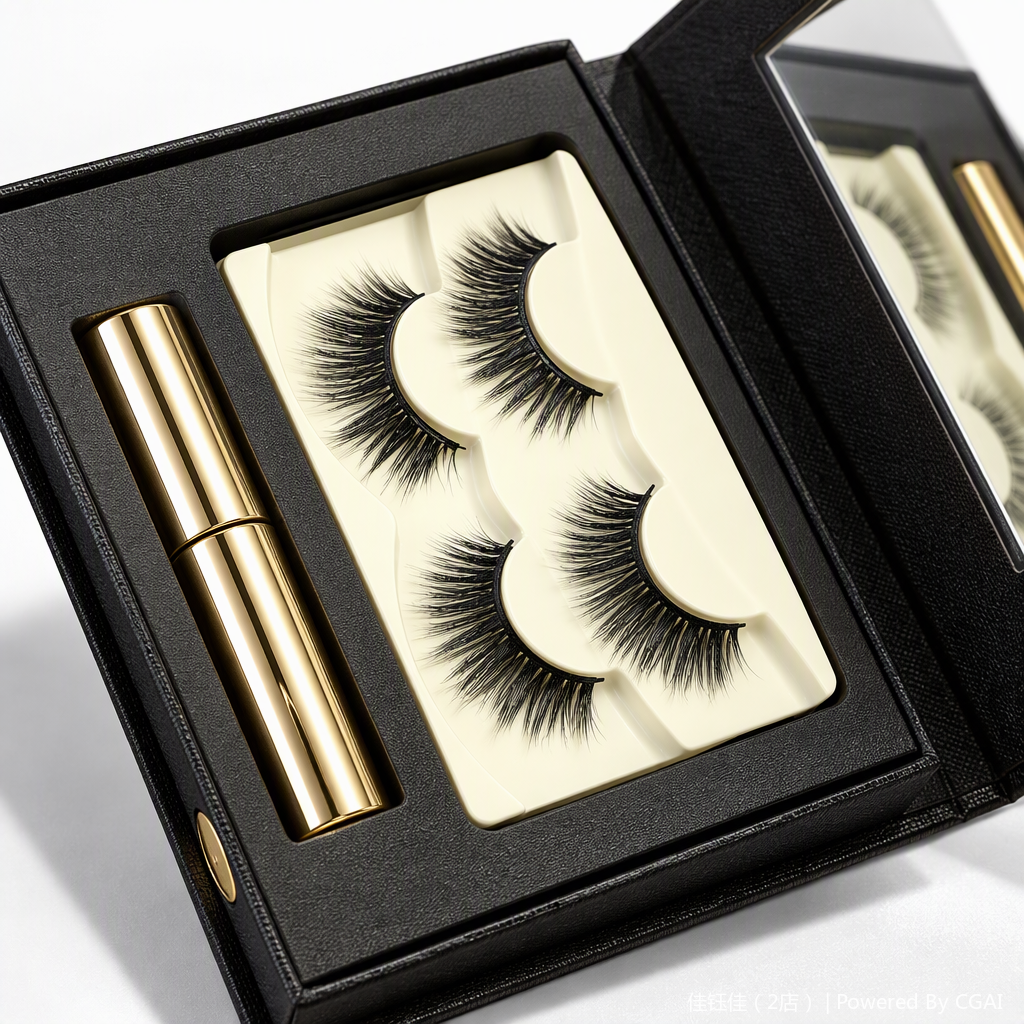 Natural thick false eyelash makeup tool, long-lasting natural makeup look, suitable for multiple styles to choose from Specification image