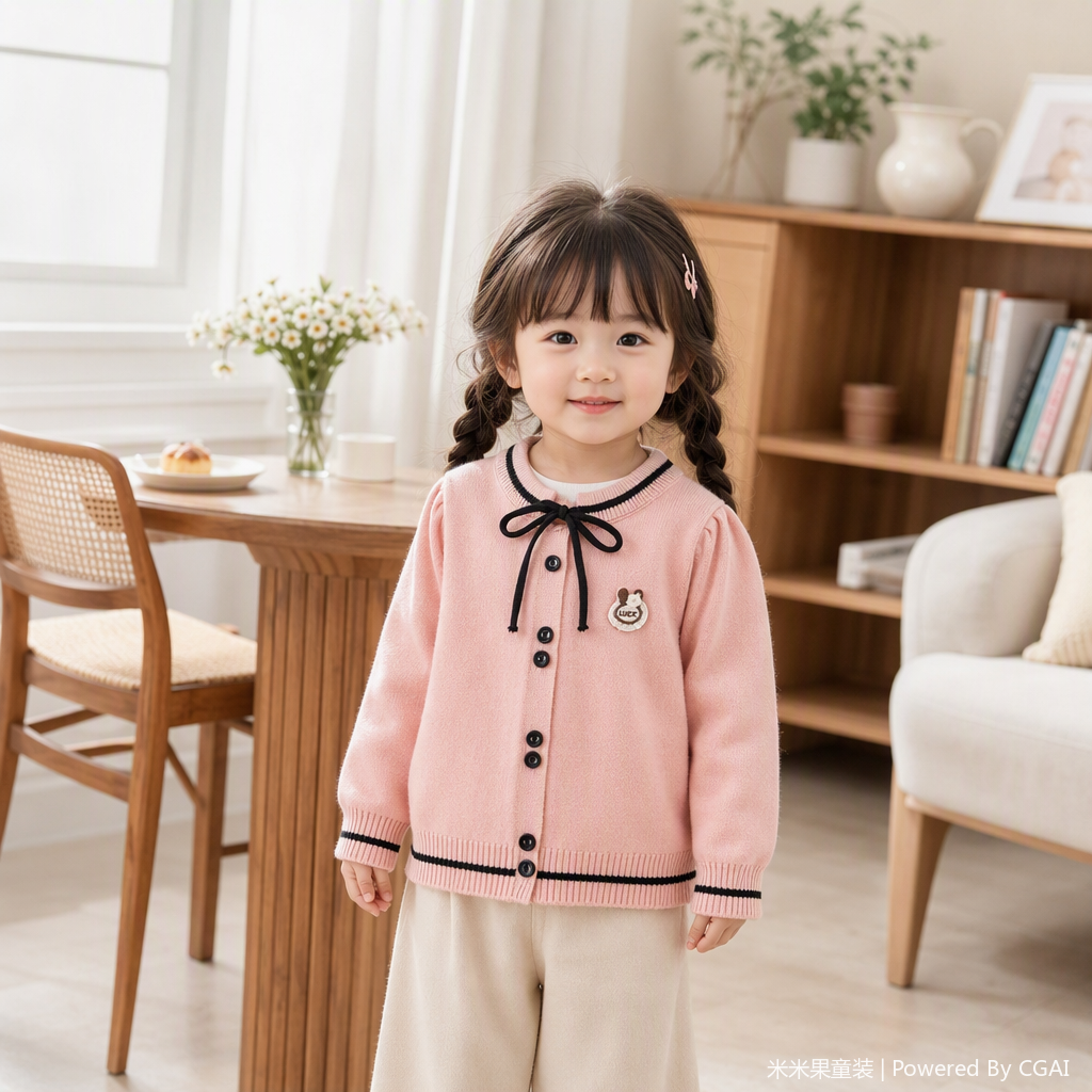 Niños primavera/otoño jersey bebé bebé algodón suave y versátil niños top de punto otoño/invierno nuevo Item Picture