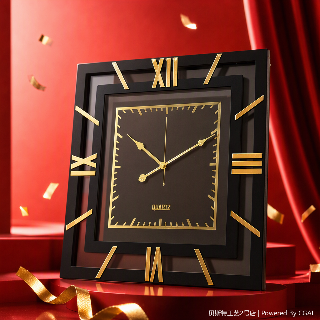 مربع ذهبي روماني معلق على جدول أزياء مزخرفة غرفة نوم حديثة Specification image