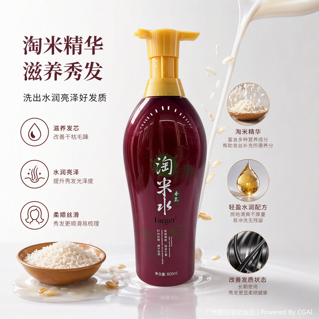 Oil-free, refreshing and volumizing shampoo. 
