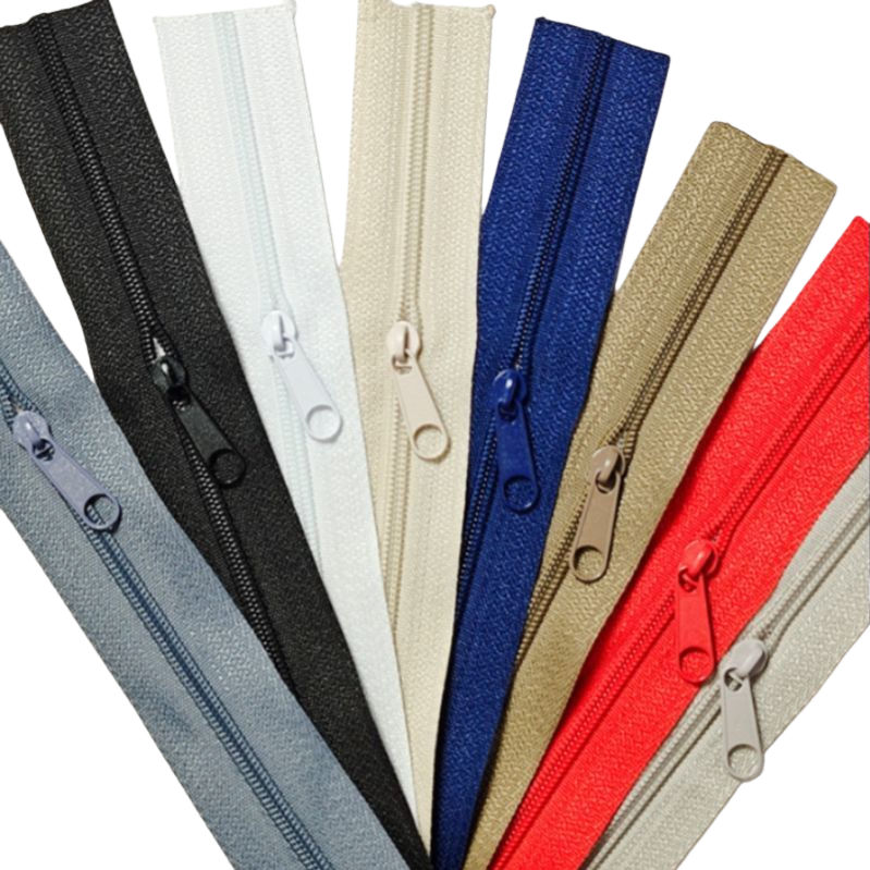High-quality zipper leather textile accessories are durable, fashionable and available in multiple colors, suitable for clothing, luggage and accessories Specification image