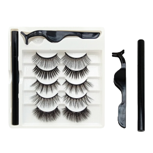 Natural and thick false eyelashes, long-lasting and slender beauty tools, natural makeup without smudging Item Picture