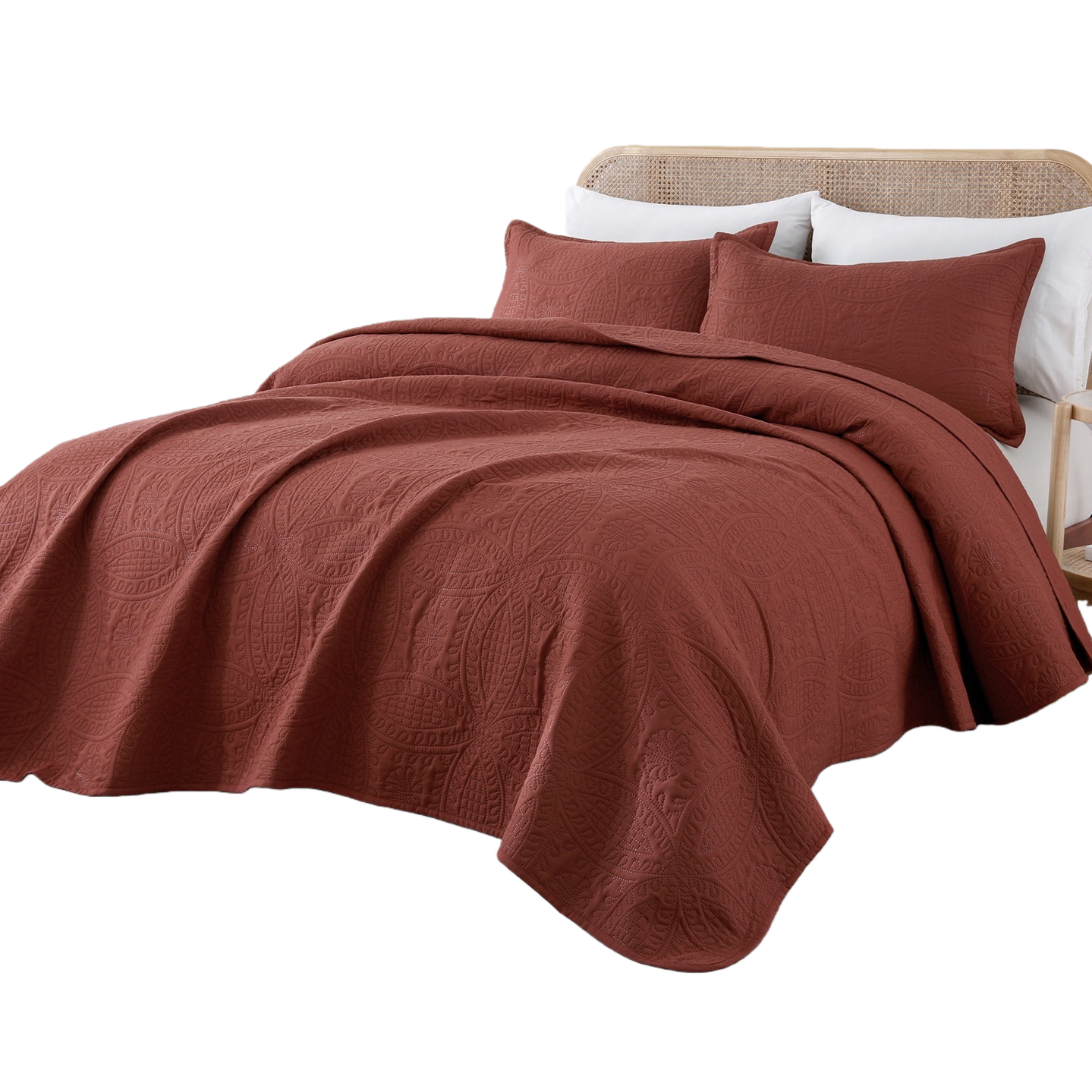 Simmons rust-red quilted pattern bed cover mattress compression care thickened multi-functional mattress products factory direct sales pic 6