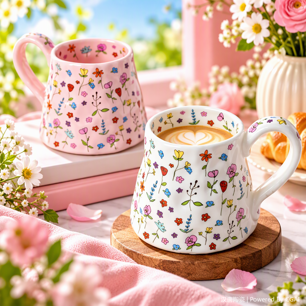 Фирменная керамическая марка, домашний кофе, молочный стакан, краткий презент для студентов Specification image