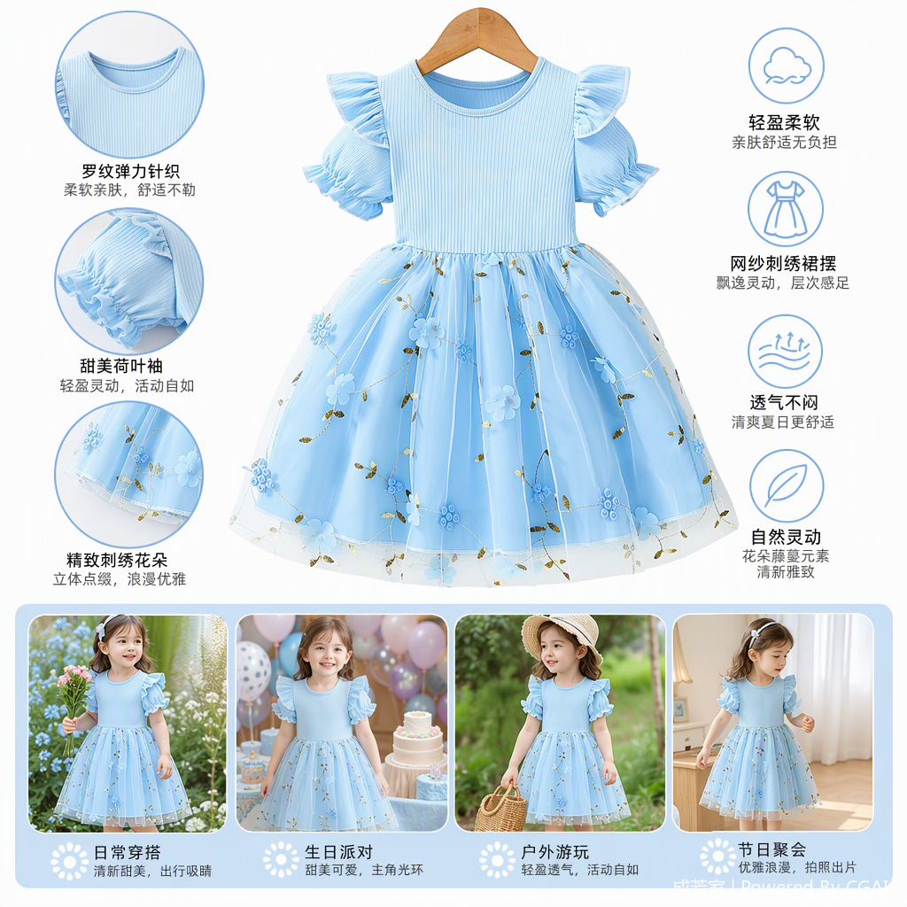 Fashionable and elegant long dress for women, versatile and slimming. New spring and summer dress trend style Application Scenario