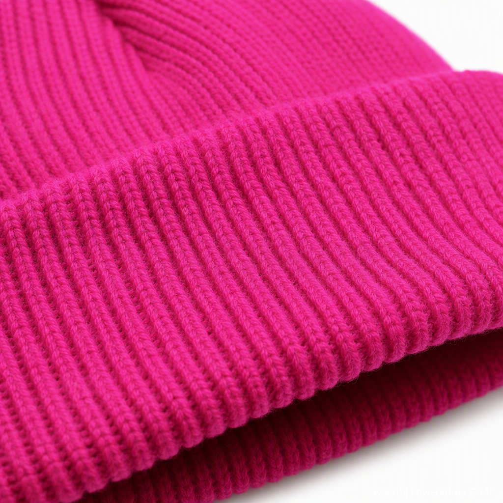 This fashionable and heartwarming bright pink knitted hat is warm and versatile. It's a simple and trendy winter casual women's hat Application Scenario