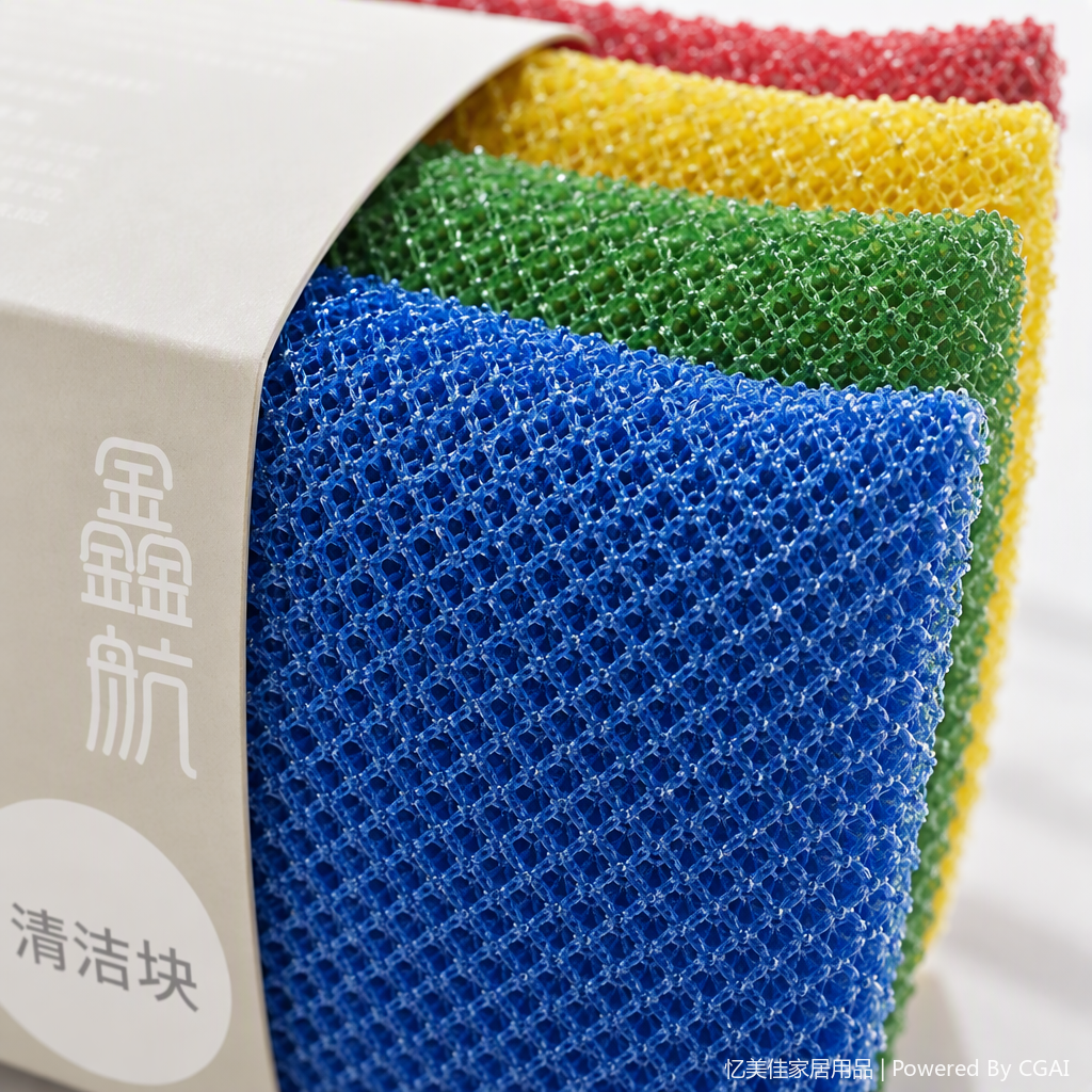 Multi-functional sponge, household cleaning supplies, kitchen dishwashing cloths, daily necessities, practical, durable, soft and stain-resistant Item Picture