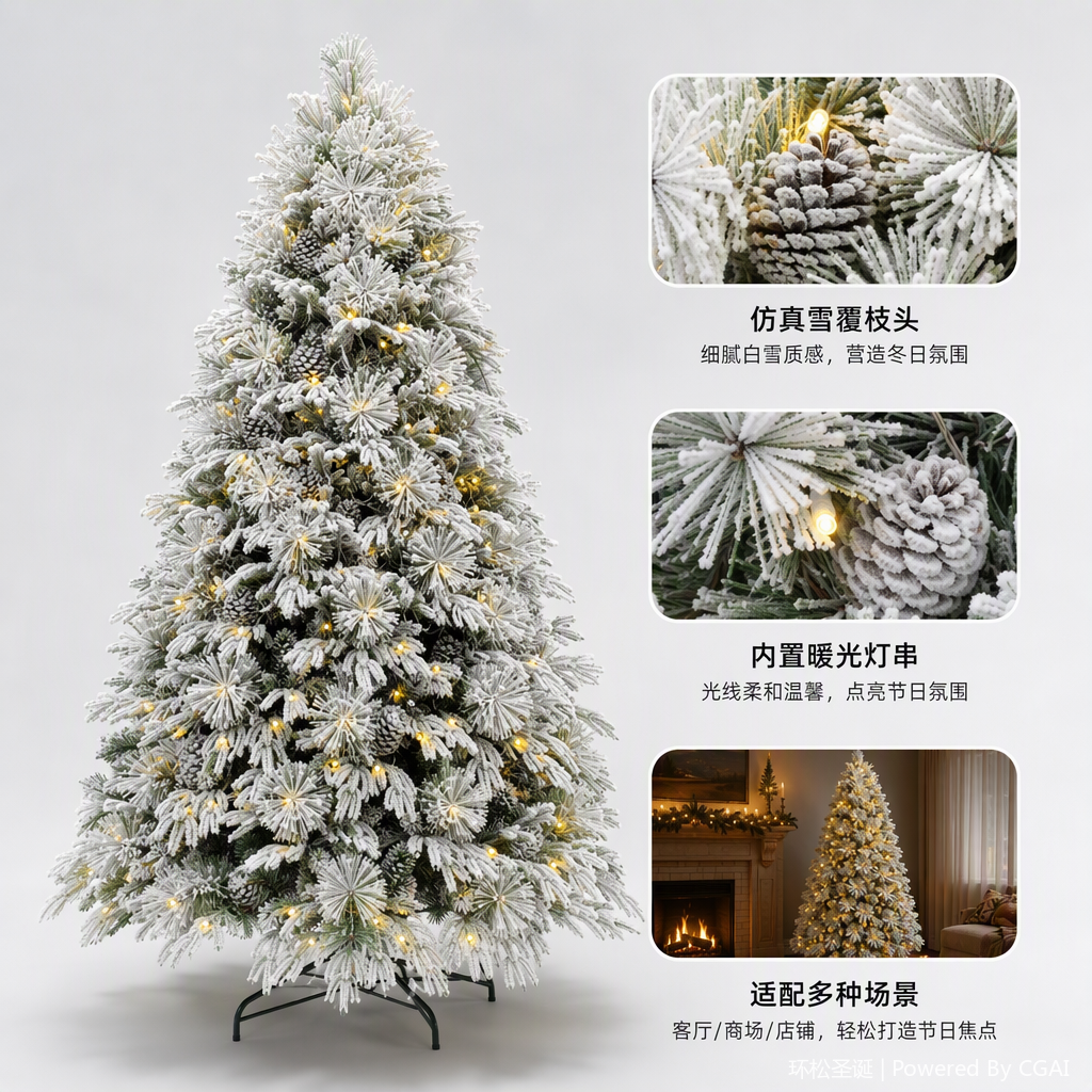 Creative office Christmas tree decorations, festival culture, festival atmosphere arrangement, Christmas gift supplies