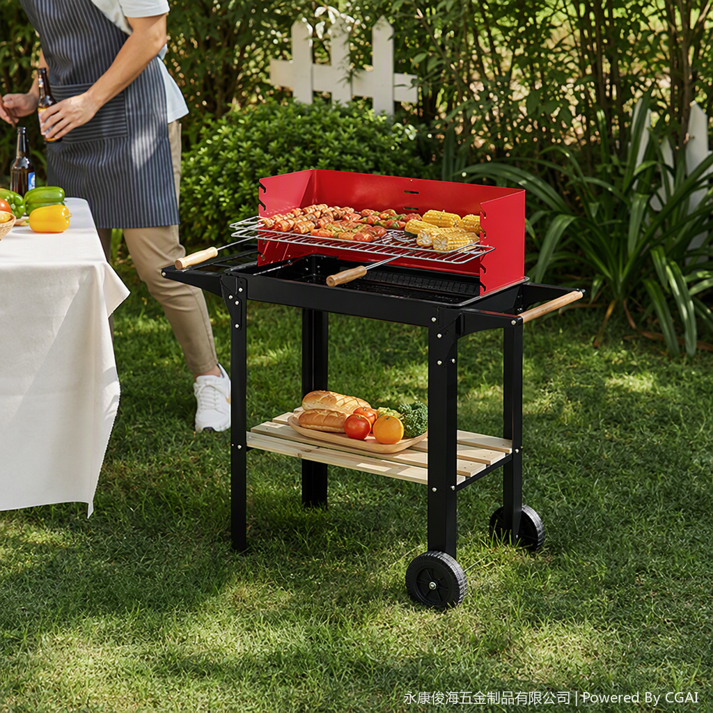 The multi-functional portable barbecue grill and grill net set outdoor barbecue equipment is a must-have grilling tool for family gatherings details Picture