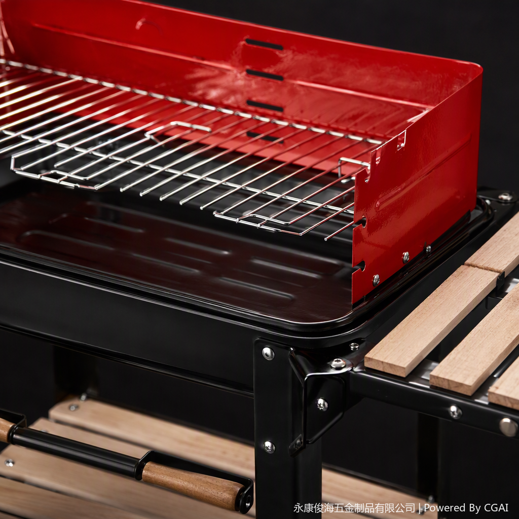 The multi-functional portable barbecue grill and grill net set outdoor barbecue equipment is a must-have grilling tool for family gatherings Item Picture