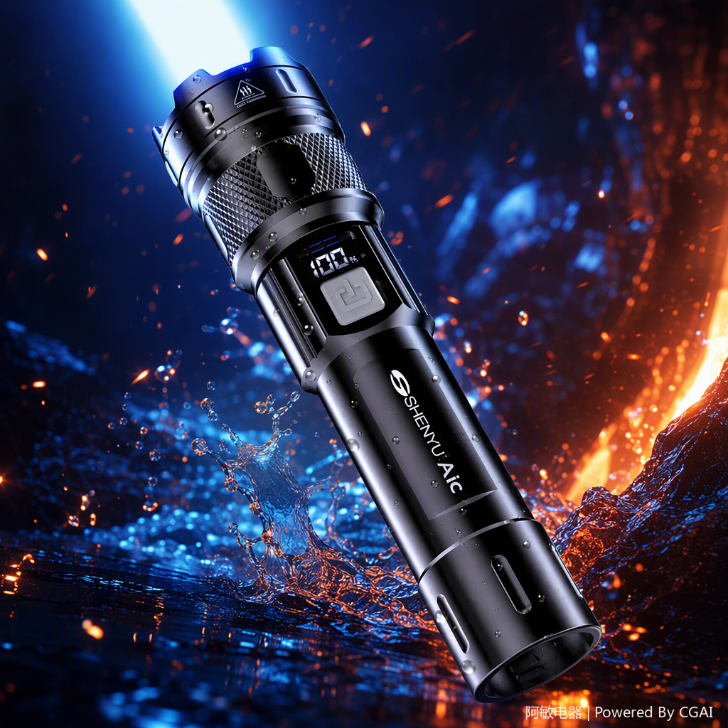 Multi-functional handheld lighting flashlight, portable high-intensity outdoor emergency flashlight, household flashlight lighting tool Application Scenario