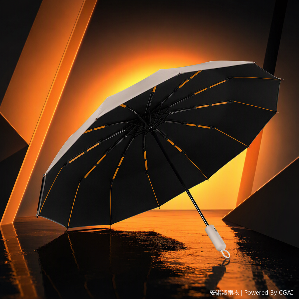 This multi-functional windproof and sunshade umbrella is lightweight and durable, suitable for both sunny and rainy days. It offers protection against rain, sun, wind and ultraviolet rays, and is unisex Specification image