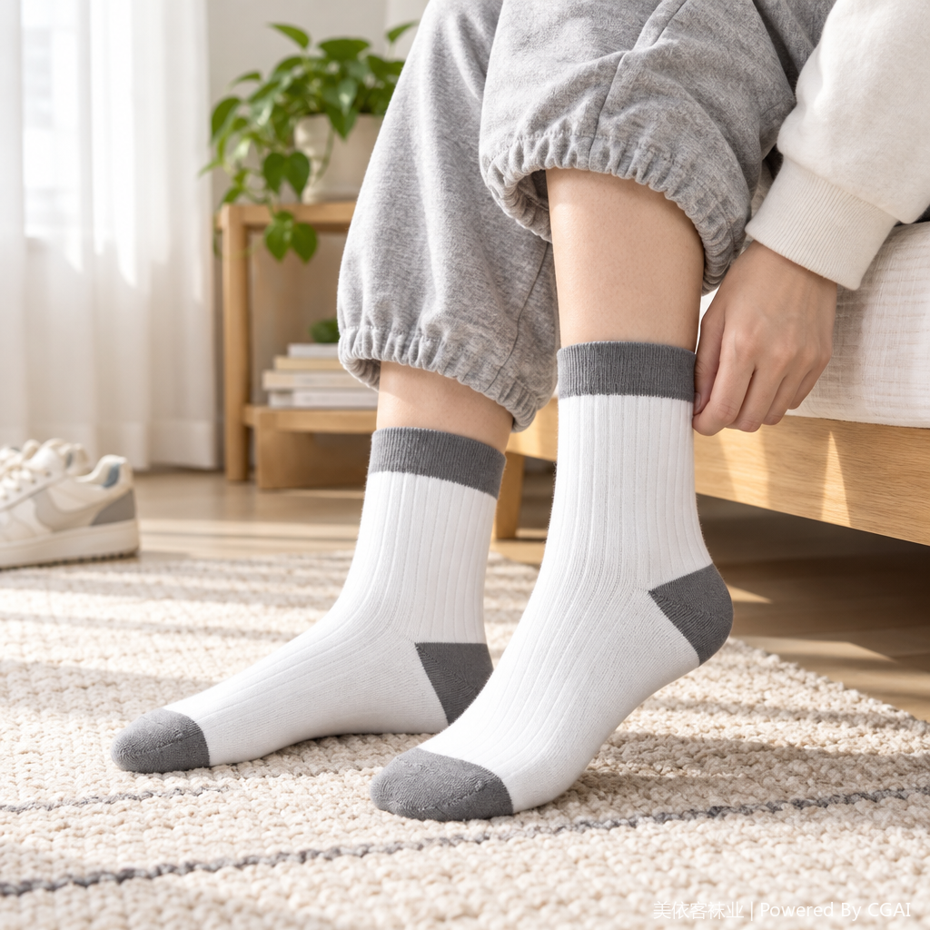 Comfortable, breathable and wear-resistant long-tube sports socks for both women and men, a versatile and casual choice details Picture