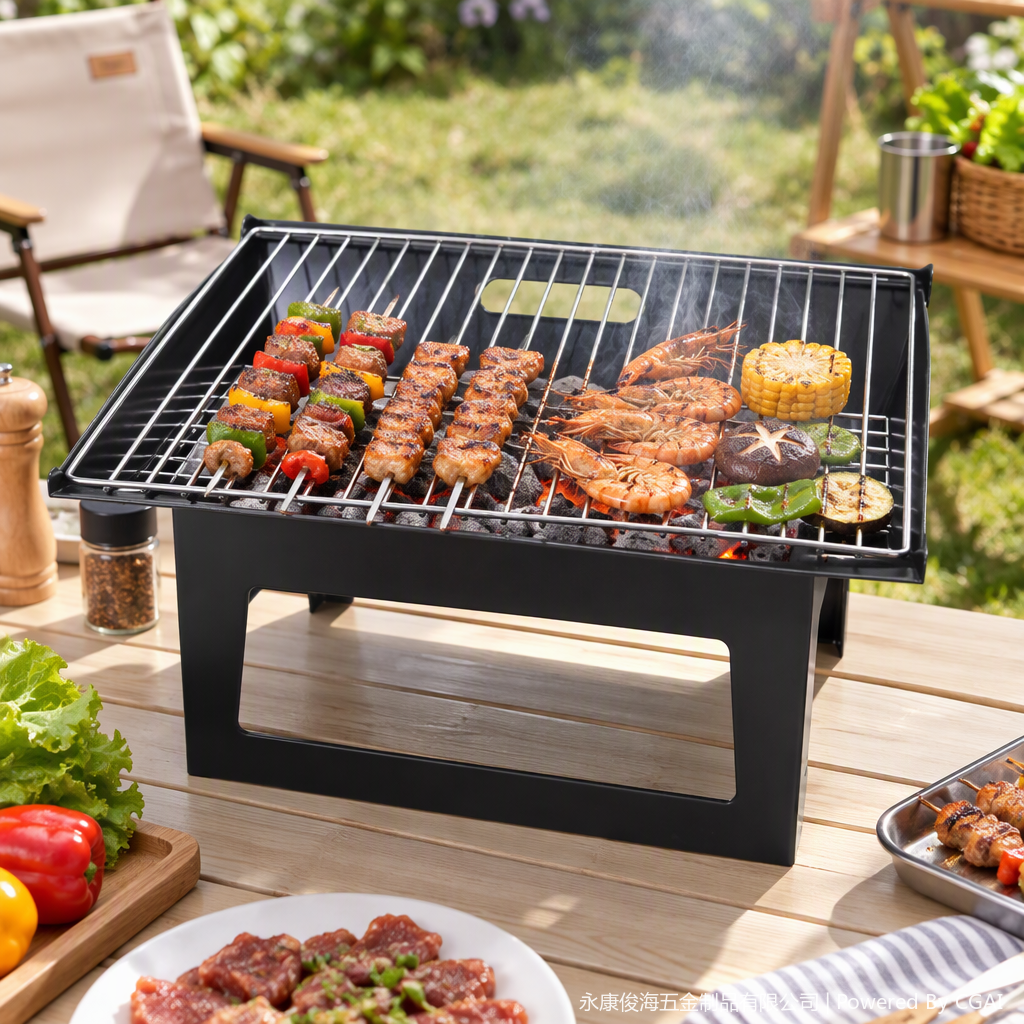 Multi-functional portable barbecue grill, barbecue net, outdoor barbecue tools, household portable grill supplies Multi-functional portable barbecue grill, barbecue net, outdoor barbecue tools, household portable grill supplies