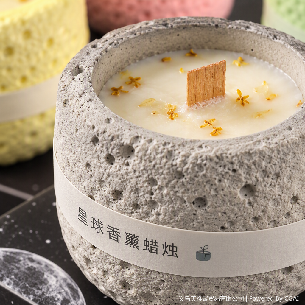 Planet Color Gypsum Cup Scented Candle 260g Creative Scented Candle Souvenir Practical Cultural and Creative Seed Weaving Machine Decorative Scented Gift Box Selected Beautiful and Practical details Picture
