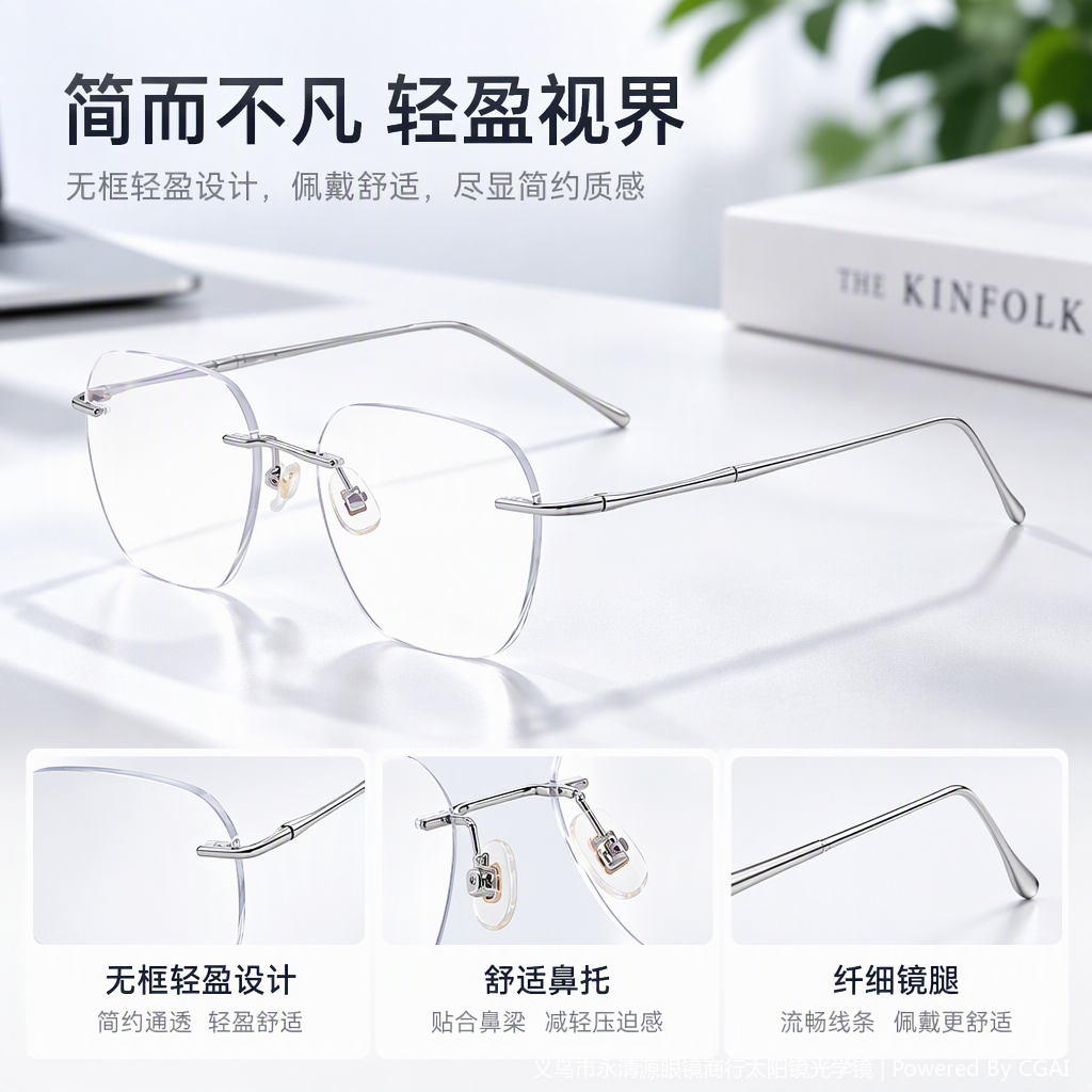 Moda ligera montura gafas unisex hd anti-fatiga montura estilo de tendencia simple versátil montura de gafas Application Scenario