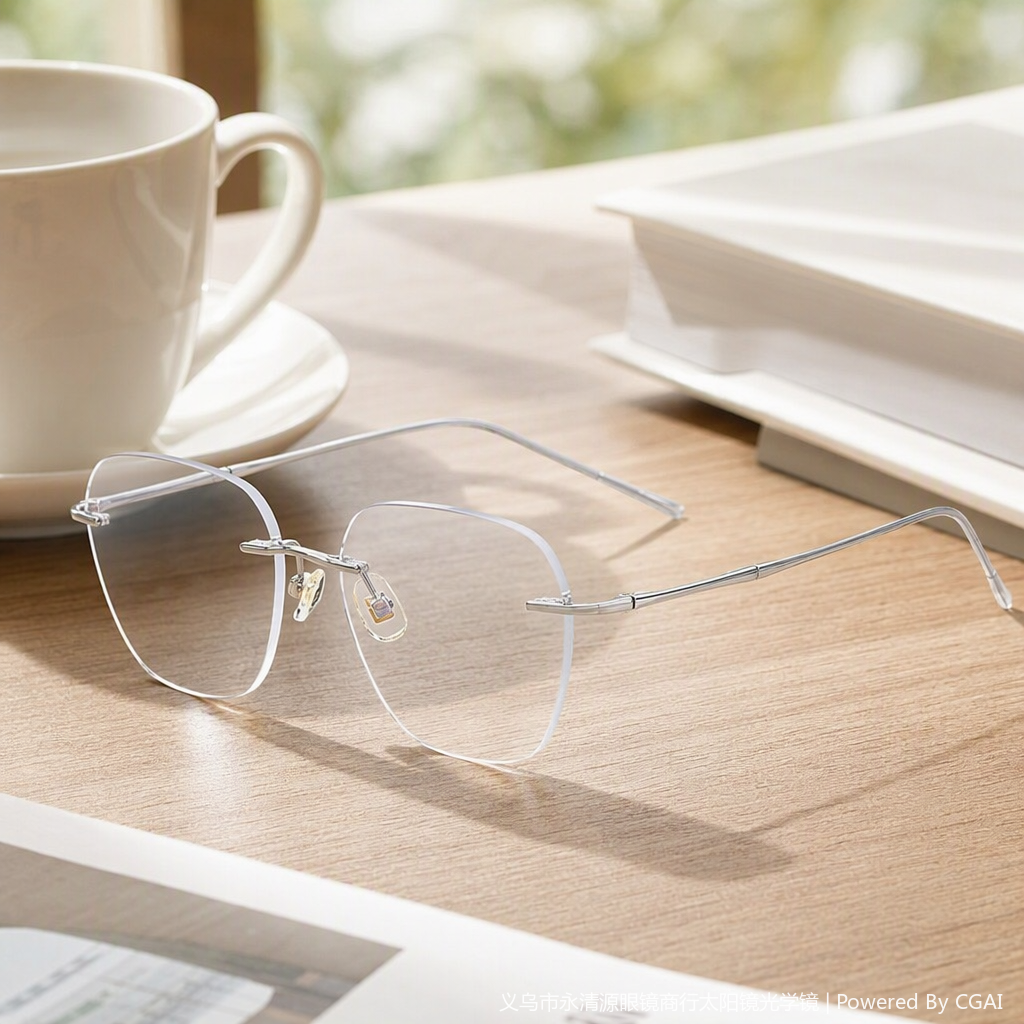 Fashionable and lightweight frame glasses, suitable for both men and women, high-definition anti-fatigue frame, trendy style, simple and versatile frame