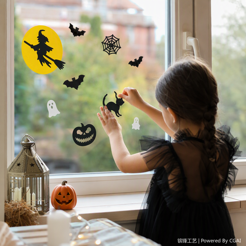 Festival-themed office decorations, Halloween ornaments, creative arrangements, and festive atmosphere supplies Application Scenario