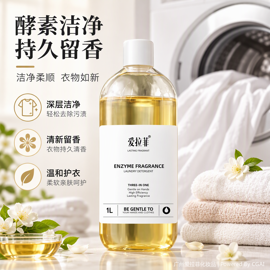 Oil-removing and softening laundry detergent Oil-removing and softening laundry detergent