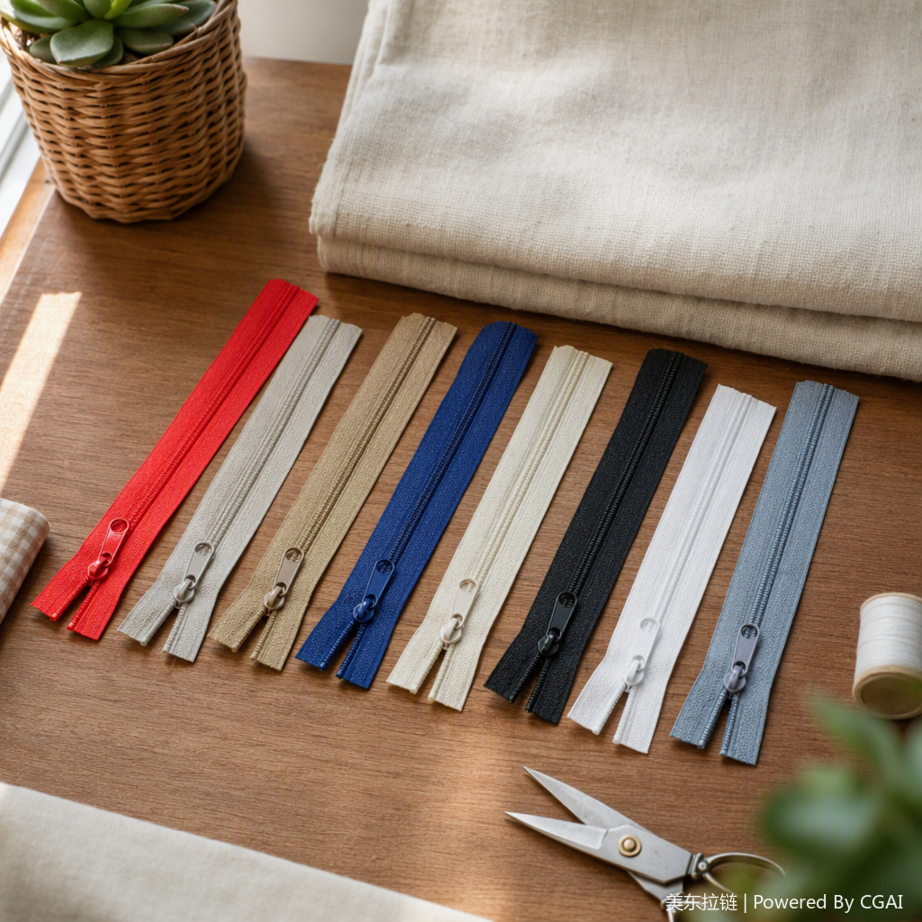 High-quality zipper leather textile accessories are durable, fashionable and available in multiple colors, suitable for clothing, luggage and accessories Item Picture