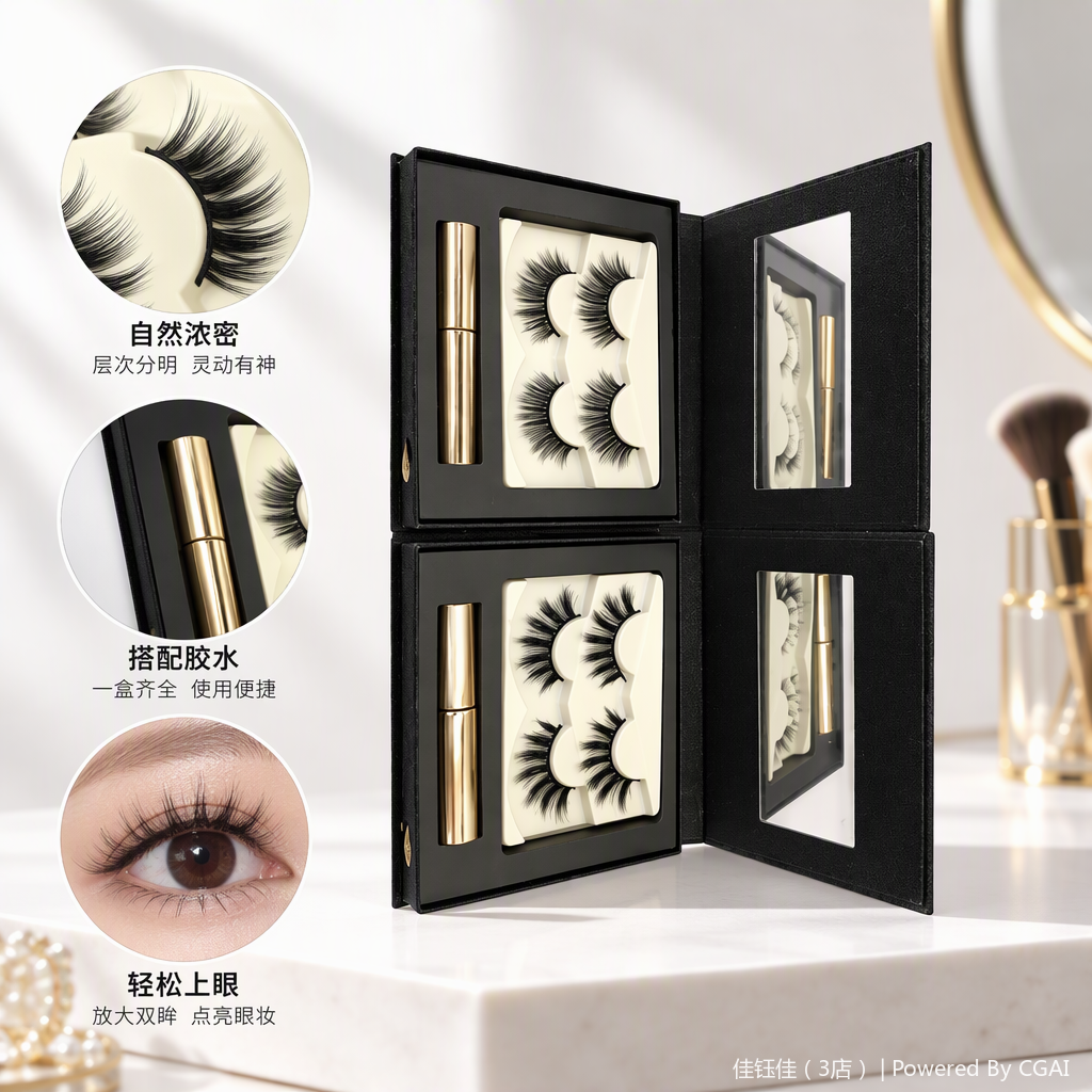 Natural thick false eyelashes, long-lasting anti-smudging, professional beauty tools to enhance eye makeup effects Specification image