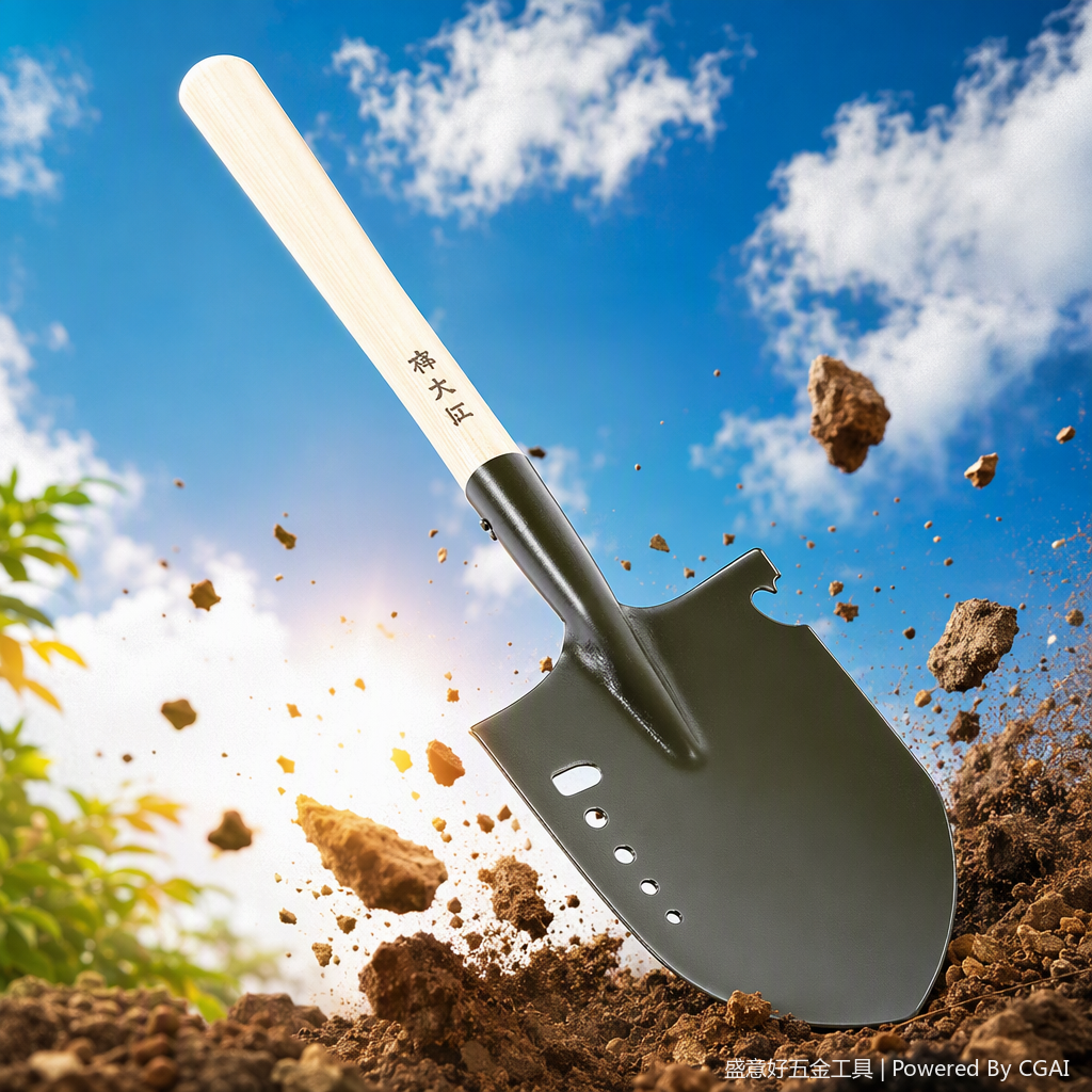 Multi-functional agricultural shovel, hand-held shovel, gardening earthwork excavation tool, durable and corrosion-resistant, essential for home gardening details Picture