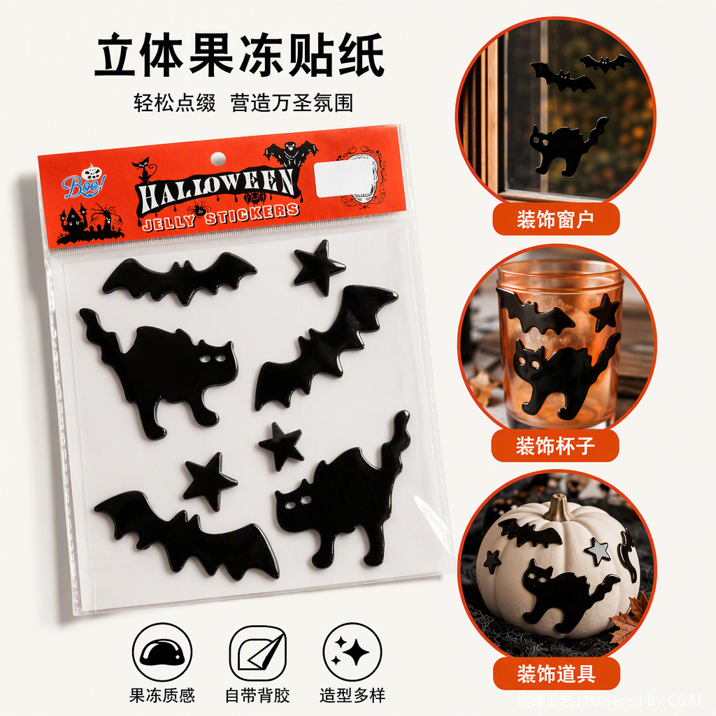 Halloween office decorative items, festive atmosphere arrangement supplies, creative festival cultural theme decorations details Picture