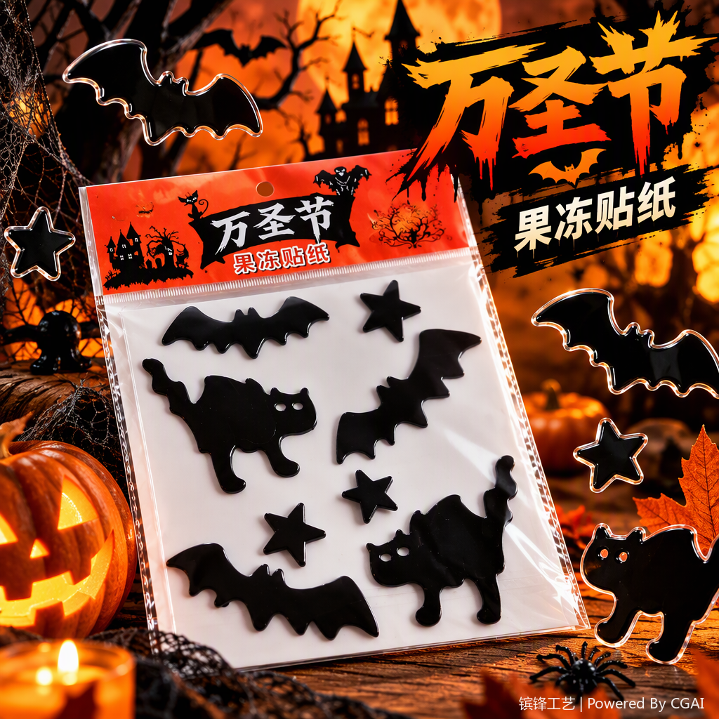 Halloween office decorative items, festive atmosphere arrangement supplies, creative festival cultural theme decorations Specification image