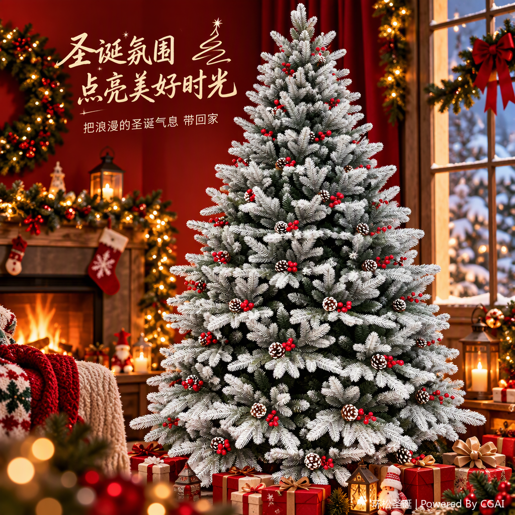 Office Christmas tree decoration items, festive atmosphere arrangement, Christmas cultural decorations, gift giving