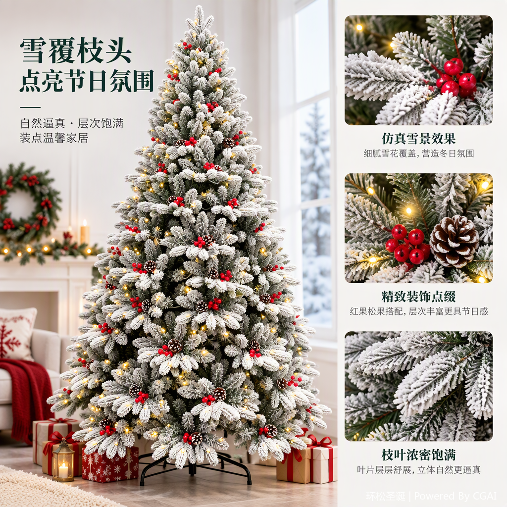 Oficina árbol de navidad artículos decorativos cultura festiva ambiente festivo decoración de navidad Specification image