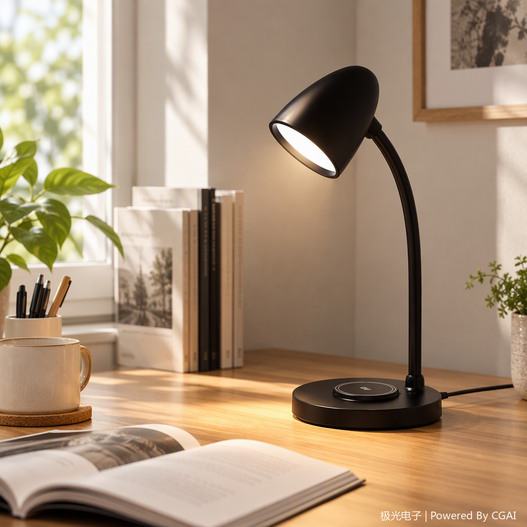 Multi-functional student desk, eye-protecting desk lamp, night light, reading lamp, warm and soft light, suitable for study and office Item Picture