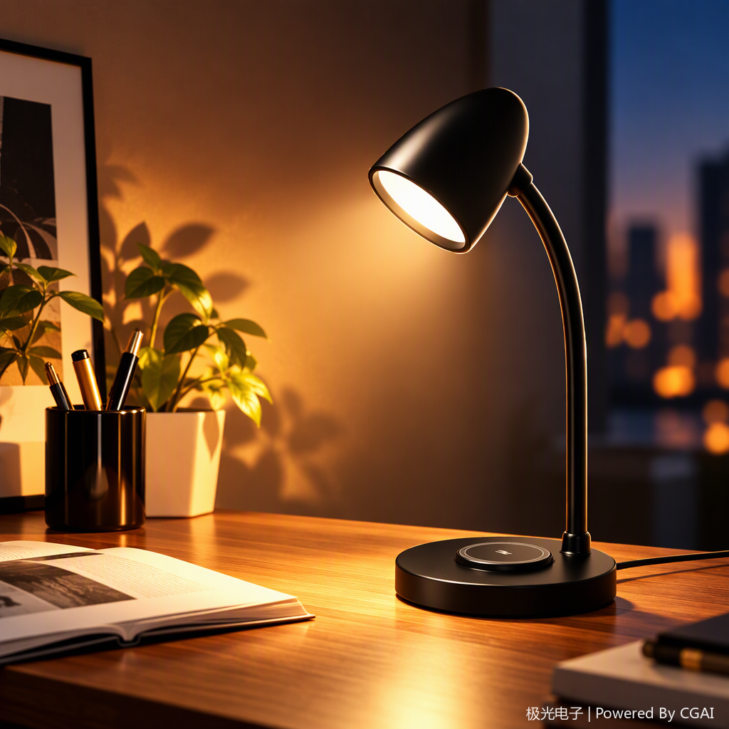 Multi-functional student desk, eye-protecting desk lamp, night light, reading lamp, warm and soft light, suitable for study and office Application Scenario