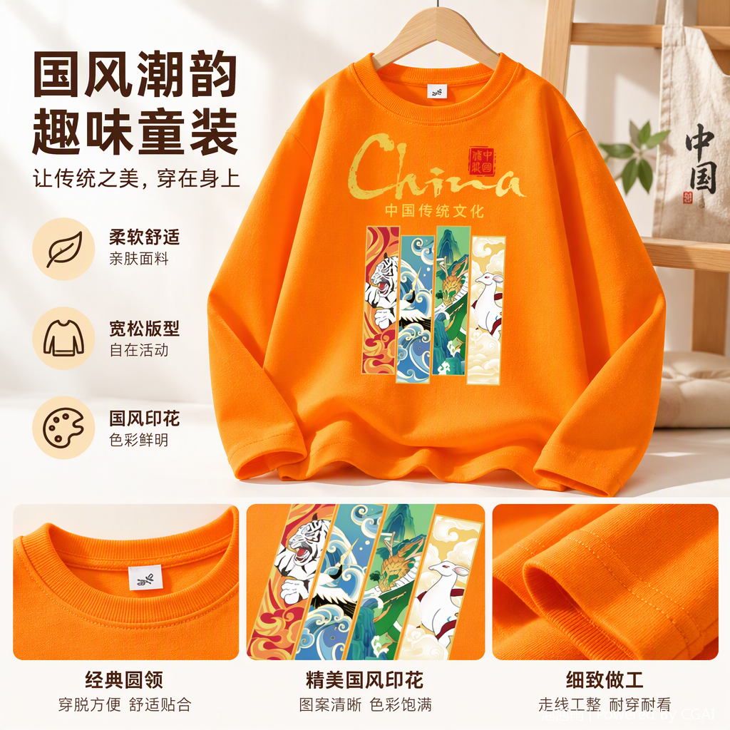 儿童春秋款休闲卫衣男童女童韩版童装运动上衣中大童秋季新款