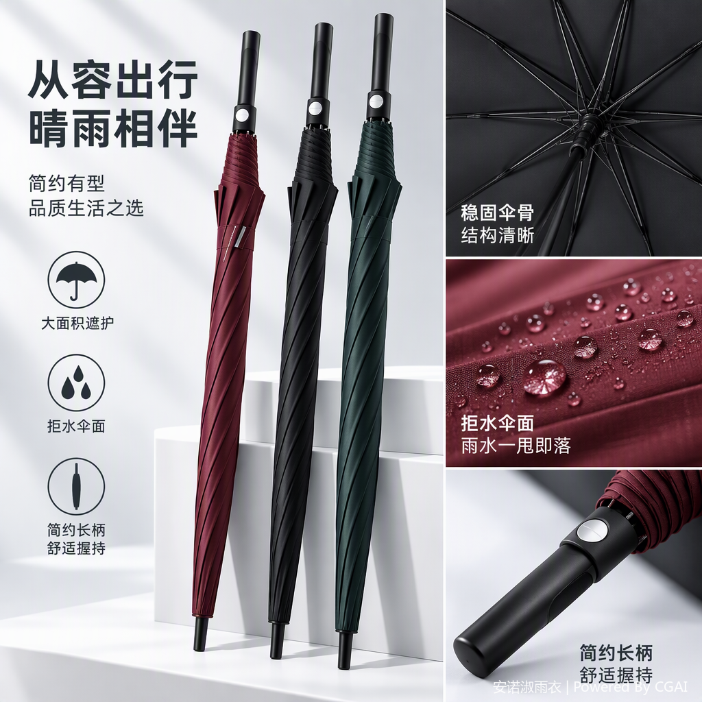 Multi-functional windproof, sunshade and rainproof portable umbrella, suitable for both weather and rain, lightweight and durable rain gear for students and adults