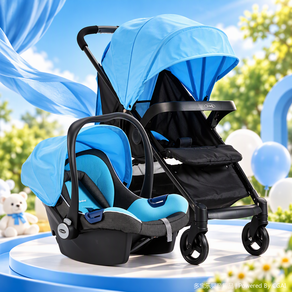The lightweight and multi-functional baby stroller can be folded for easy carrying. It is suitable for newborns, comfortable and durable