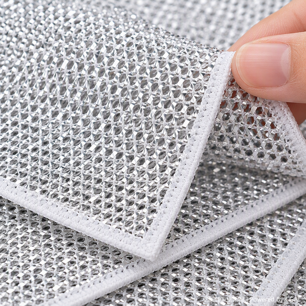This multi-functional household cleaning cloth, scouring pad, dish towel and kitchen cleaning supplies set is durable and easy to wash hands with Specification image