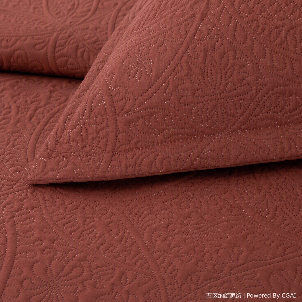 Simmons rust-red quilted pattern bed cover mattress compression care thickened multi-functional mattress products factory direct sales Application Scenario