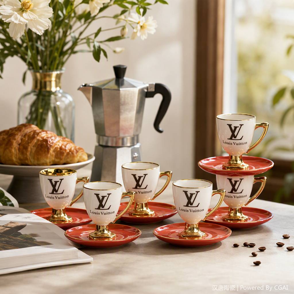A multi-functional coffee set, a practical combination of portable coffee cups, coffee POTS, coffee spoons and coffee filters for home use details Picture