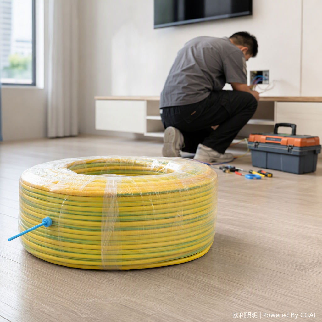 High-quality and durable power cord, multi-core electrical wiring, safe and reliable, household and industrial cable full image