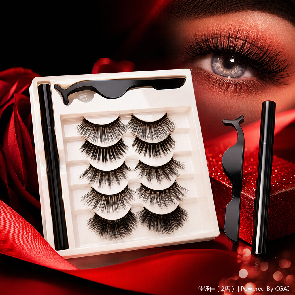 Natural and thick false eyelashes, long-lasting and slender beauty tools, natural makeup without smudging Application Scenario
