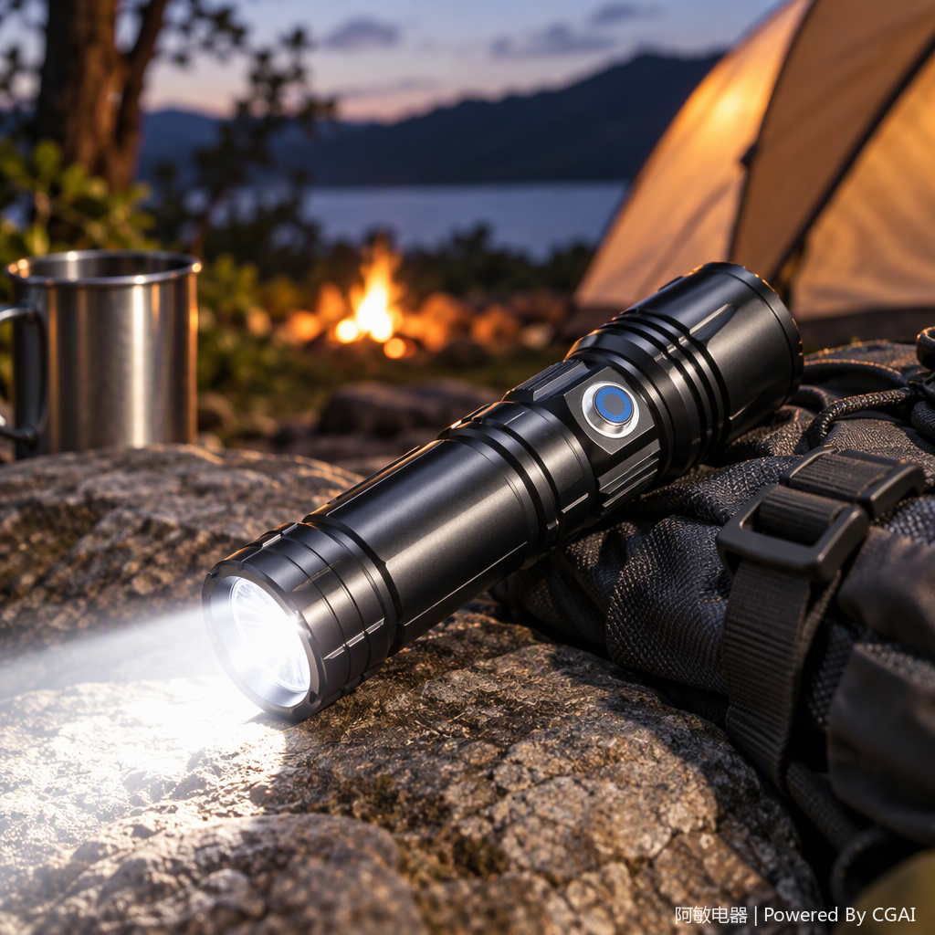 Multi-functional flashlight, portable high-intensity emergency lighting, outdoor adventure, waterproof household handheld lamp Specification image