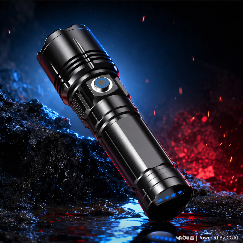 Multi-functional flashlight, portable high-intensity emergency lighting, outdoor adventure, waterproof household handheld lamp Item Picture