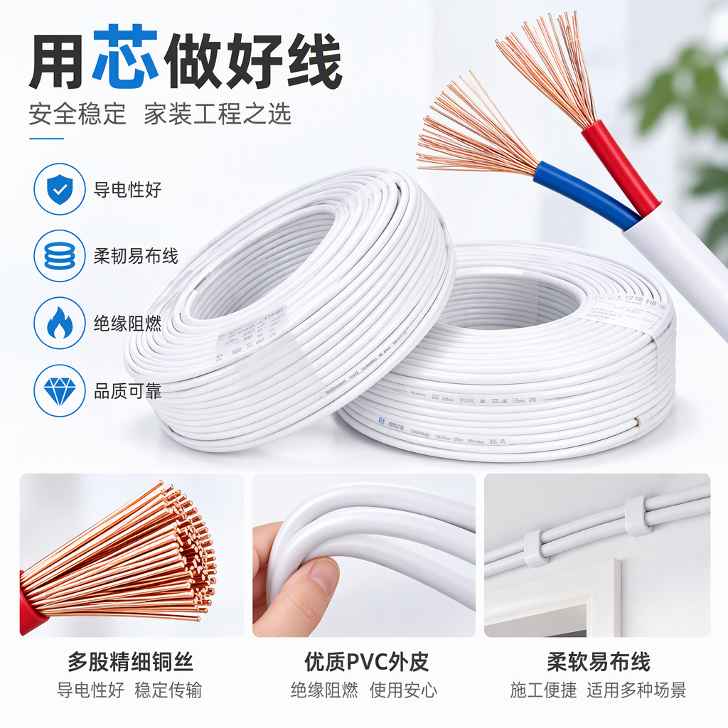 High-performance insulated wires for electrical and electronic use are heat-resistant, wear-resistant, safe and reliable, and available in multiple colors