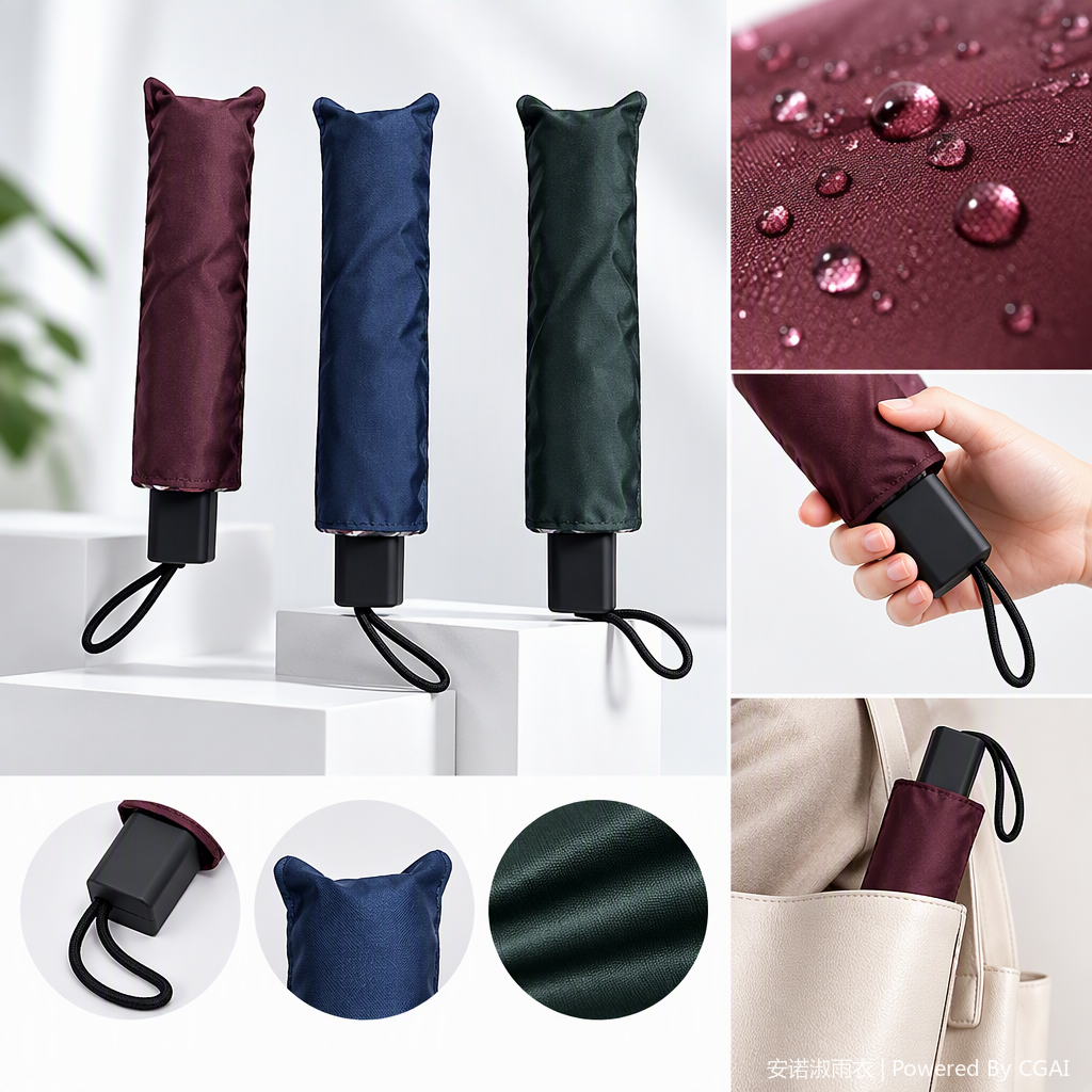 The windproof, UV-resistant, rainproof and sunshade umbrella is portable, lightweight, durable and suitable for both sunny and rainy days. It is an essential item for outdoor travel
